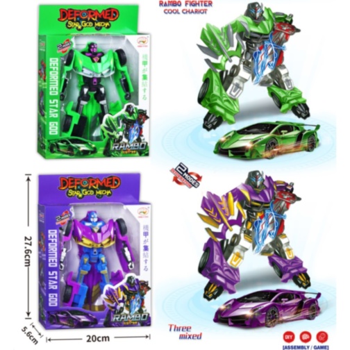 Robot transformabil mașină sport 2 în 1 (model aleatoriu)