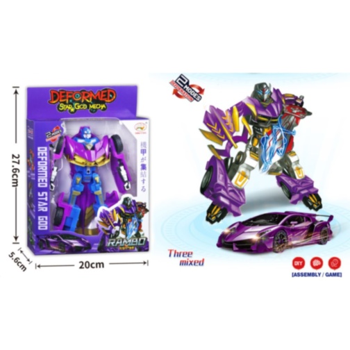 Robot transformabil mașină sport 2 în 1 (model aleatoriu)