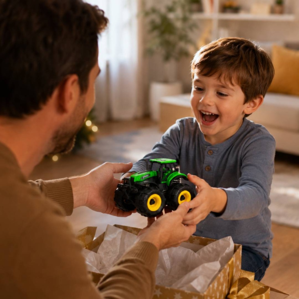 Tractor Monster Truck cu inerție potrivit pentru cadou