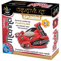 Mașina Pull Back Spumini  joc creativ cu spumă de modelat