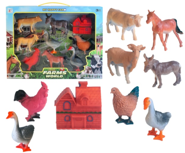 Set 8 Animale Domestice cu Căsuță