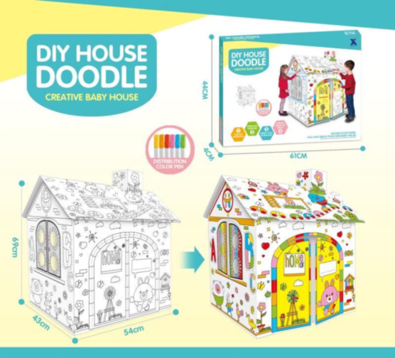 Casuța de Colorat Grafitti cu Carioci