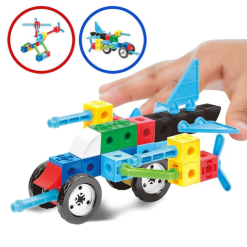 Set de construcție Puzzle Blocks 2 în 1 – 89 de piese