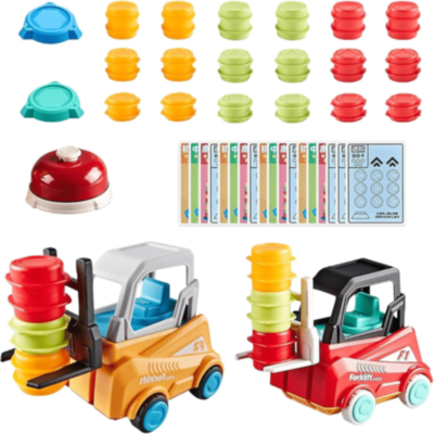 Set Joc cu 2 Stivuitoare Galben și Roșu | image