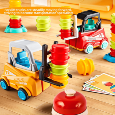 Set Joc cu 2 Stivuitoare Galben și Roșu | image