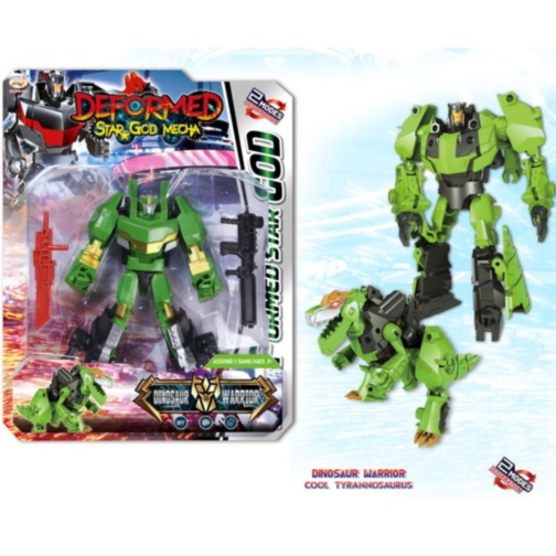 Robot transformabil dinozaur 2 în 1 (culoare aleatorie)