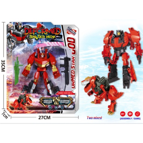 Robot transformabil dinozaur 2 în 1 (culoare aleatorie)