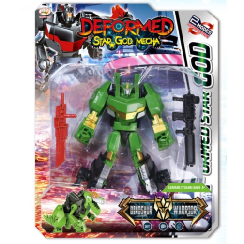 Robot transformabil dinozaur 2 în 1 (culoare aleatorie)