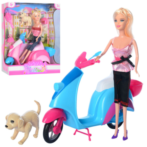 Barbie cu Scooter și Cățeluș