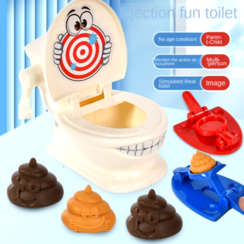 Jucărie amuzantă „Funny Toilet” – Provocarea catapultei