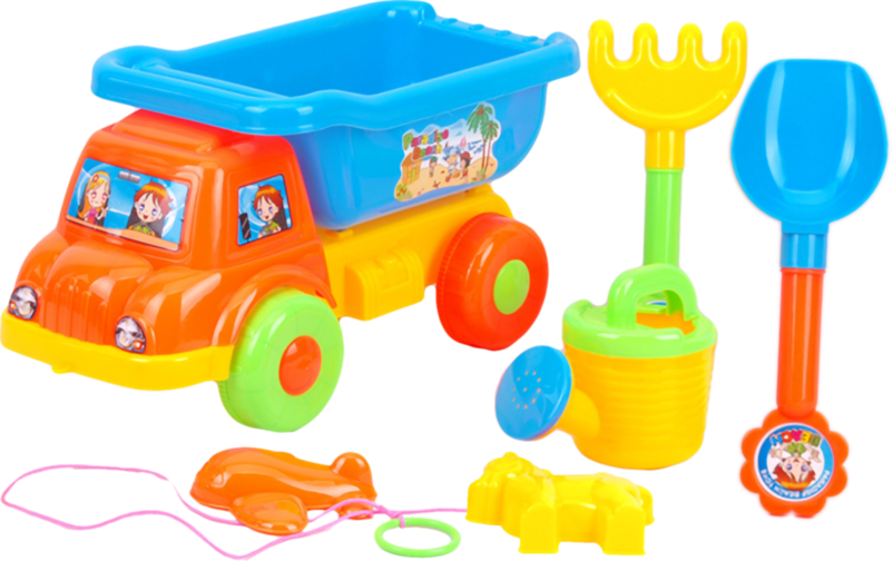 Camion cu 5 Accesorii de Nisip, 31cm 