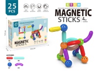 Constructor Magnetic Sticks 3D 25 piese