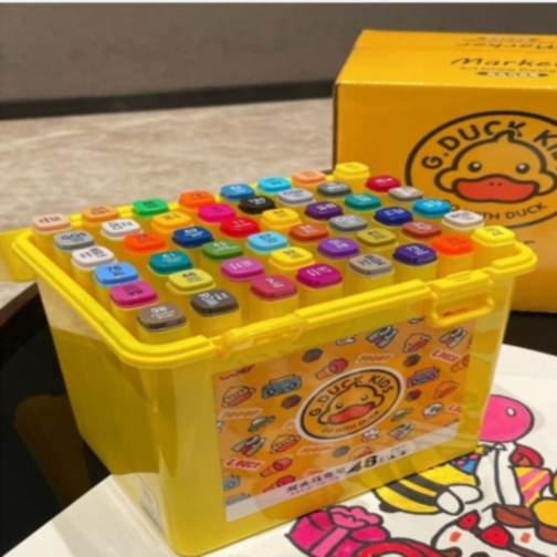 Set 48 Markere Profesionale cu Două Capete – G.Duck