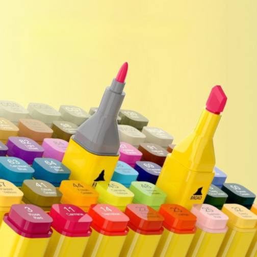 Set 48 Markere Profesionale cu Două Capete – G.Duck