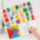 Set educativ cu litere mari, tangram și tablă | image
