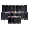 Set de 60 Markere Colorate Dublu Vârf cu Husă Practică