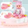 Păpușă Interactivă de 30 cm cu Oliță cu Lumină și 12 Sunete – Set Complet de Îngrijire
