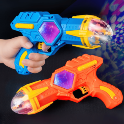 Pistol Spațial cu Lumină Rotativă și Sunete | image