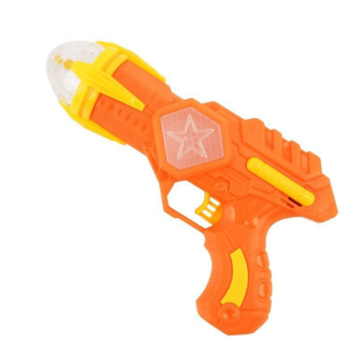 Pistol Spațial cu Lumină Rotativă și Sunete