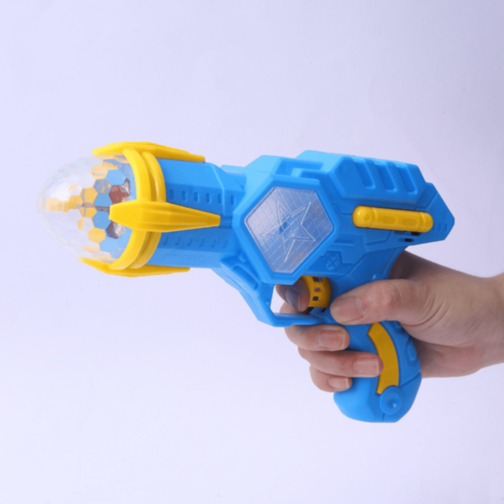 Pistol Spațial cu Lumină Rotativă și Sunete