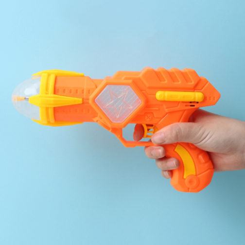Pistol Spațial cu Lumină Rotativă și Sunete