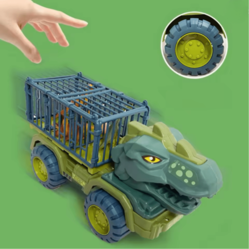 Camion Dinozaur cu Triceratops și Figurine Dino (model aleatoriu) 