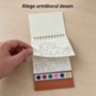 Carte de pictat cu acuarele și pensulă, 20 desene