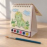 Carte de pictat cu acuarele și pensulă, 20 desene