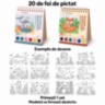Carte de pictat cu acuarele și pensulă, 20 desene