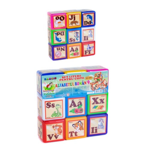 Set Cuburi Educative cu Alfabetul Român
