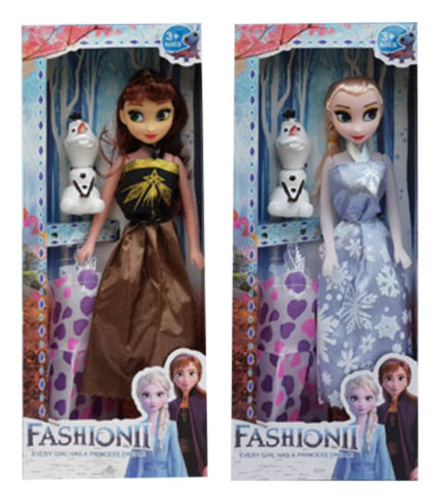 Păpușa Frozen cu Olaf și 1 Rochiță