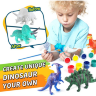 Set creativ cu 8 dinozauri de pictat