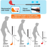 Set Golf Mini pentru Copii, 15 Bile, 3 Tipuri de Crose