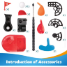 Set Golf Mini pentru Copii, 15 Bile, 3 Tipuri de Crose