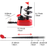 Set Golf Mini pentru Copii, 15 Bile, 3 Tipuri de Crose