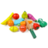 Set Fructe și Legume din Lemn de Tăiat – 27 piese