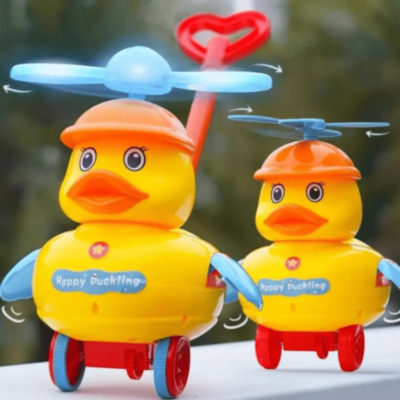 Rață de Împins cu Elice LED și Mâner | image