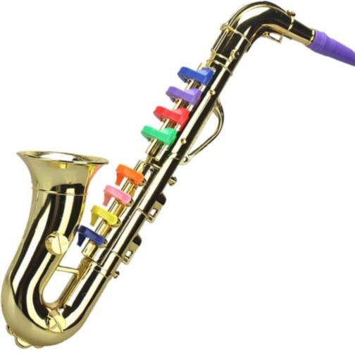 Saxofon de Jucărie pentru Copii cu Taste Colorate (culoare aleatorie)