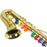 Saxofon de Jucărie pentru Copii cu Taste Colorate (culoare aleatorie)