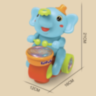 Elefant toboșar interactiv cu lumini, sunete și minge (culoare aleatorie) 