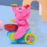 Elefant toboșar interactiv cu lumini, sunete și minge (culoare aleatorie) 
