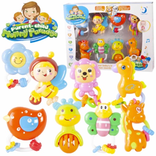 Set 8 Zornăitoare Multicolore