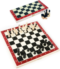 Joc de Șah din Lemn, 34cm