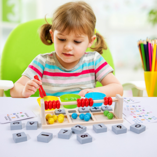 Set Montessori de Matematică - Abac, Numere și Activități de Calcul