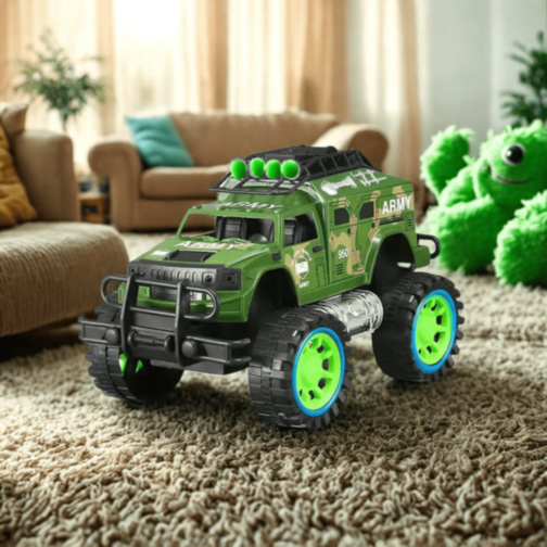 Jeep Militar de Fricțiune cu Roți Mari Off-Road