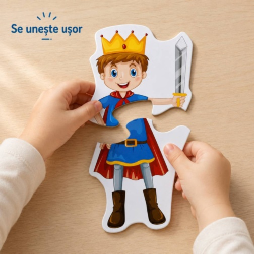 Set puzzle cu personaje din povești pentru copii mici