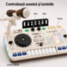 Mixer DJ muzical pentru copii cu microfon și lumini