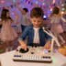 Mixer DJ muzical pentru copii cu microfon și lumini