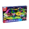 Pista Auto cu Circuit Flexibil, Luminos și 1 Mașinută