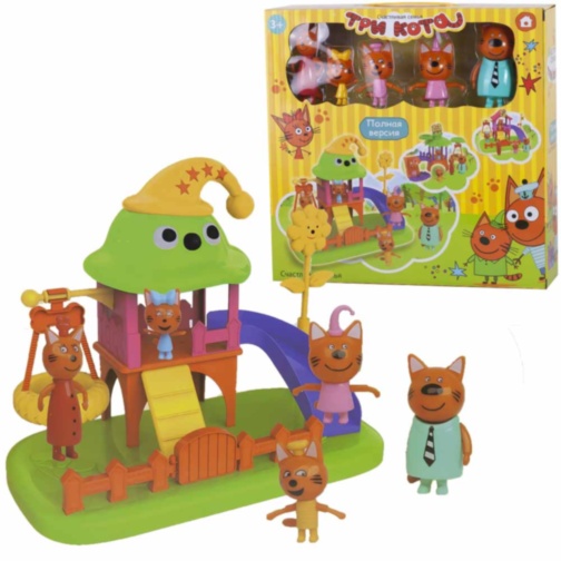 Set 3 Pisicuțe cu Spațiul de Joacă